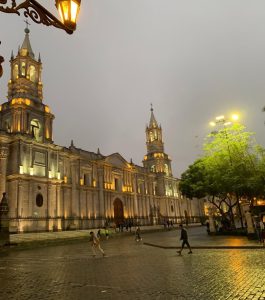 Plaza de Armas, día lluvioso